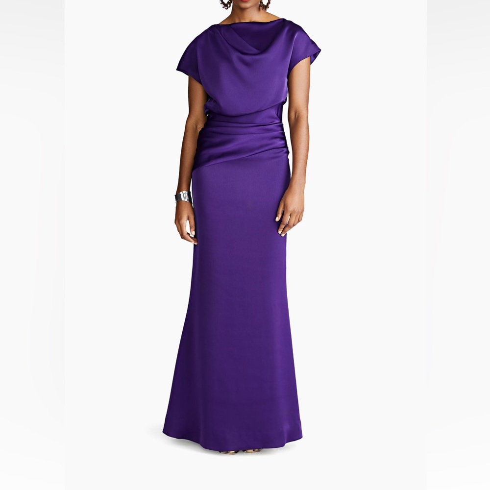 Halston Lissandra Gown in Purple